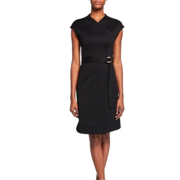 Burberry D-Ring Detail Bonded Jersey Dress in Black- Size 6 $ 1490 NWT - Picture 4 of 10